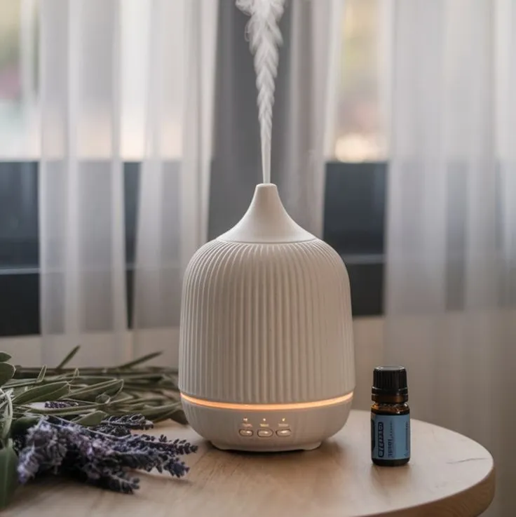 Aromatherapy Diffuser
Essential oil diffuser with lights for relaxation.