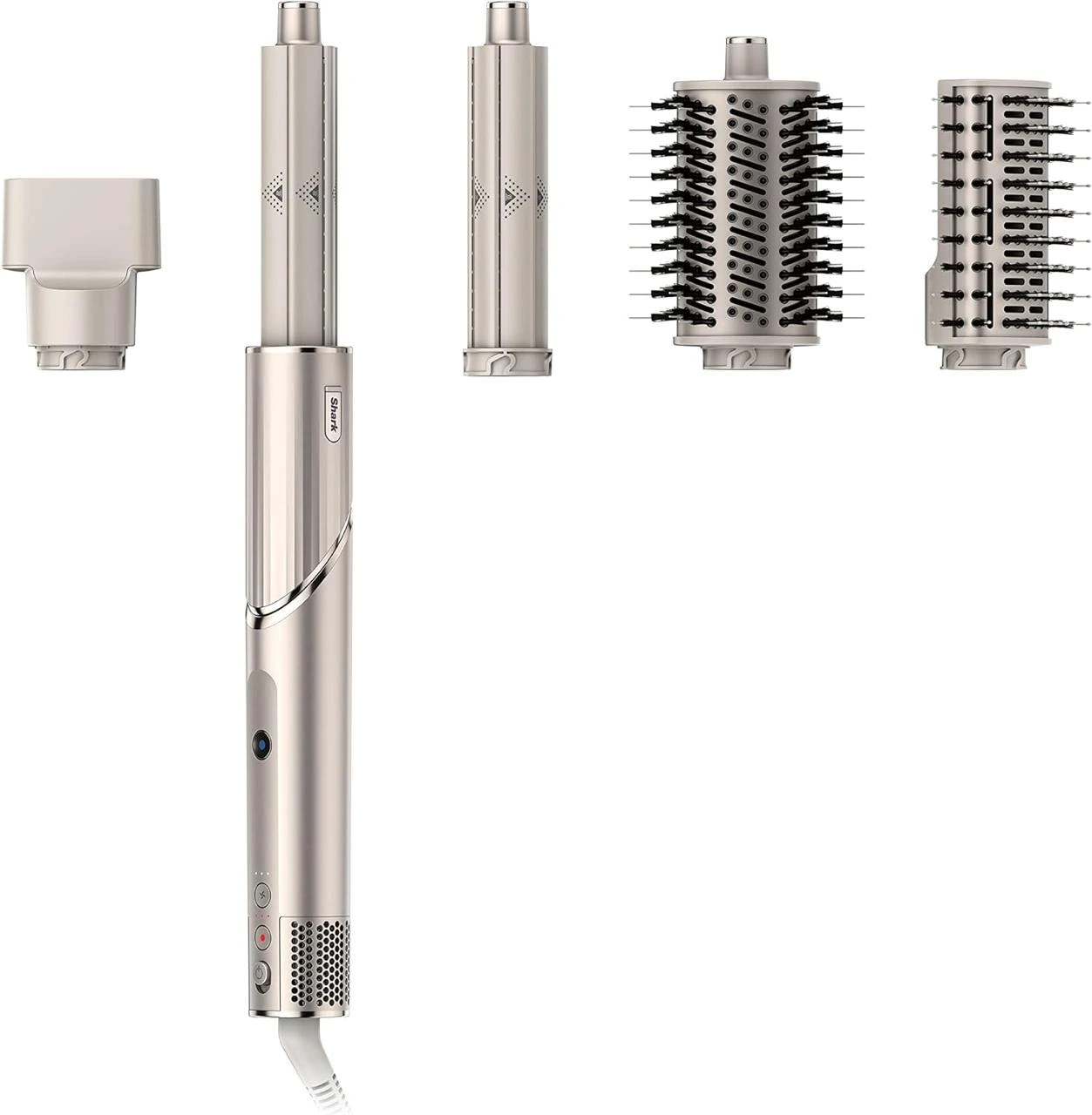 Shark HD430 FlexStyle Air Styling & Drying System, Powerful Hair Dryer Brush & Multi-Styler with Auto-Wrap Curlers, Paddle Brush, Oval Brush, Concentrator Attachment, Stone