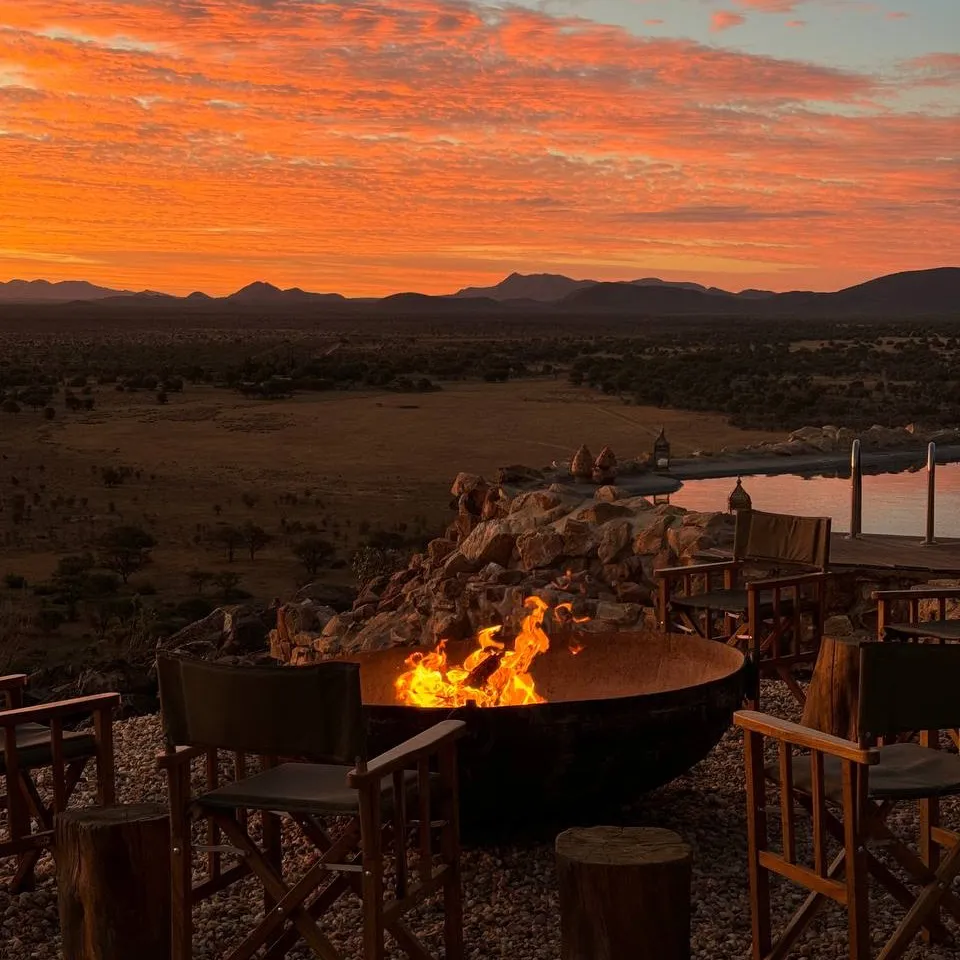 Sunset in Namibia