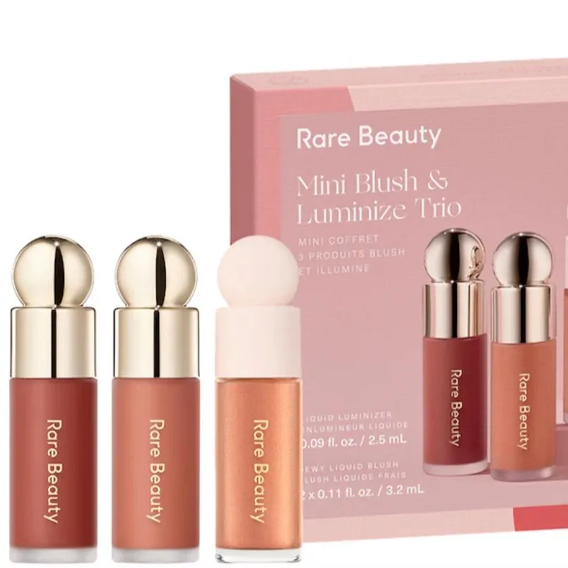 Rare Beauty by Selena Gomez
Mini Blush and Luminize Trio ✨