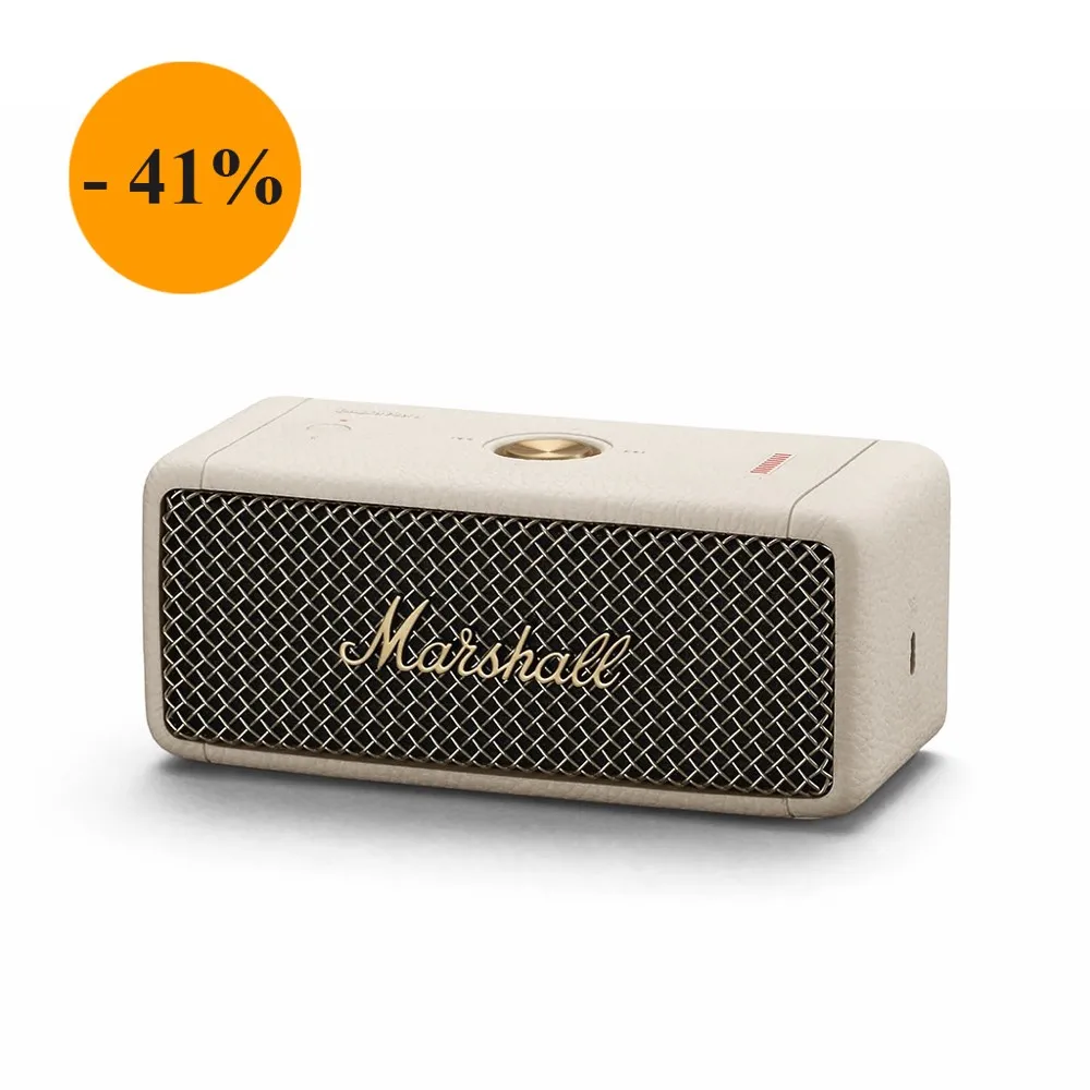 Marshall Portable Speaker combines iconic design, exceptional sound quality, and long-lasting performance