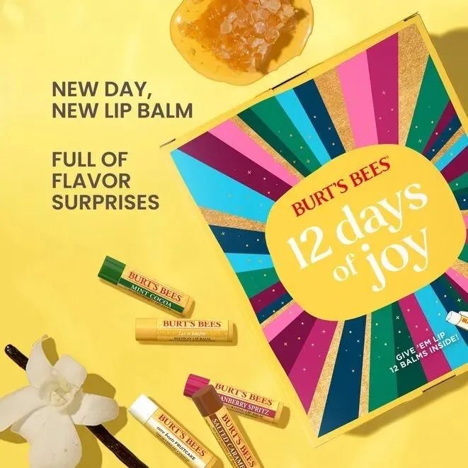 Burtโs Bees ๐
Lip Balm Advent Calendar with 12 surprise lip balms