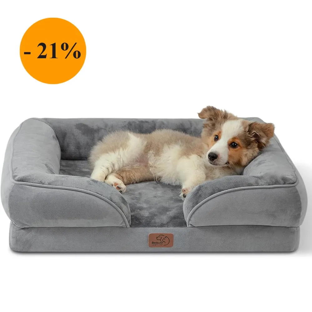 Bedsure Orthopedic Dog Bed for Medium Dogs