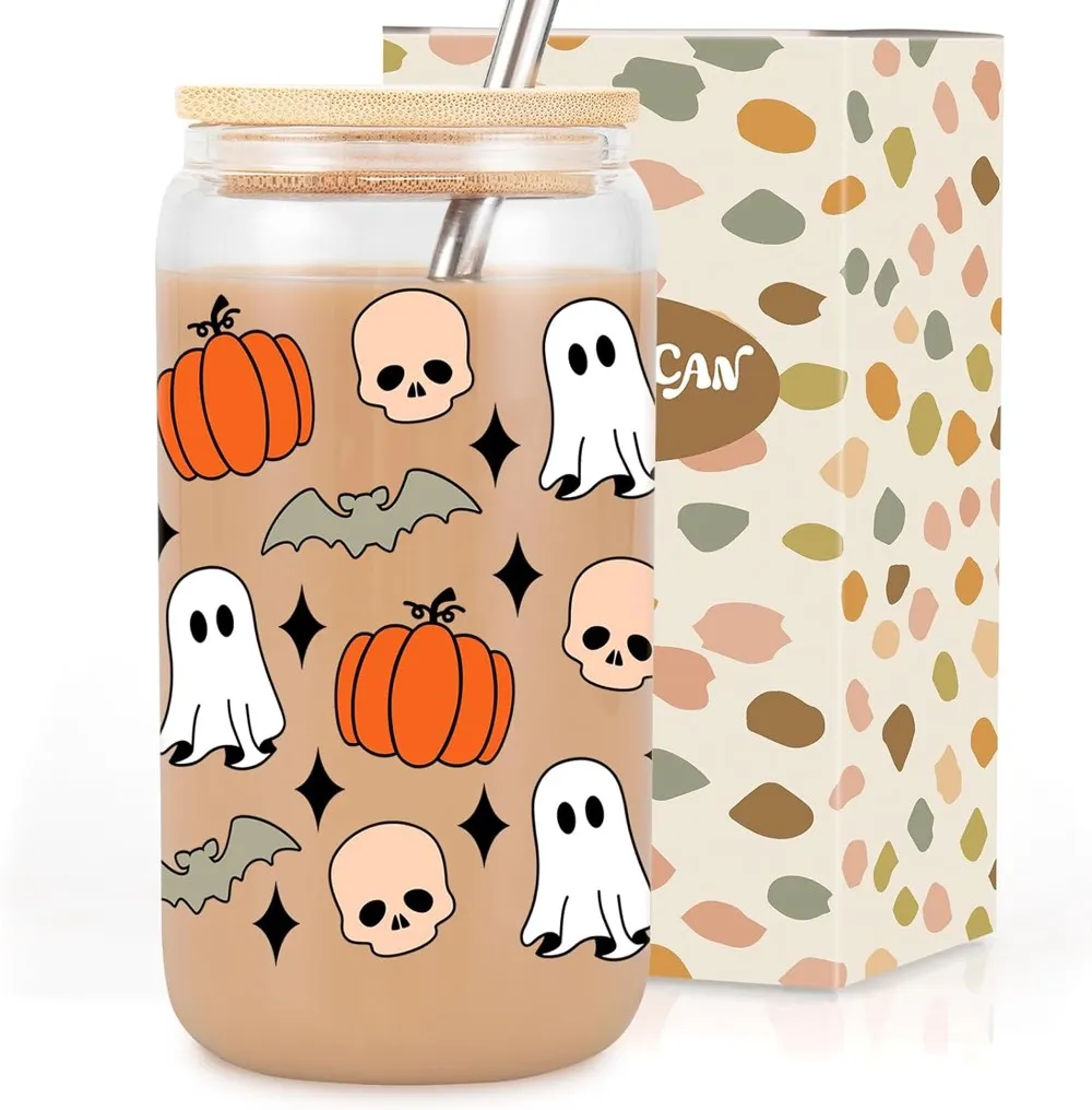 Halloween Pumpkin Ghost Skull Cups 👻