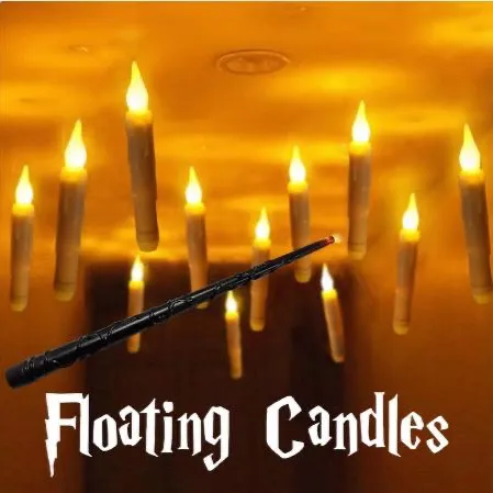 Flameless Floating Candle with Magic Wand Remote magic 🪄 🕯️