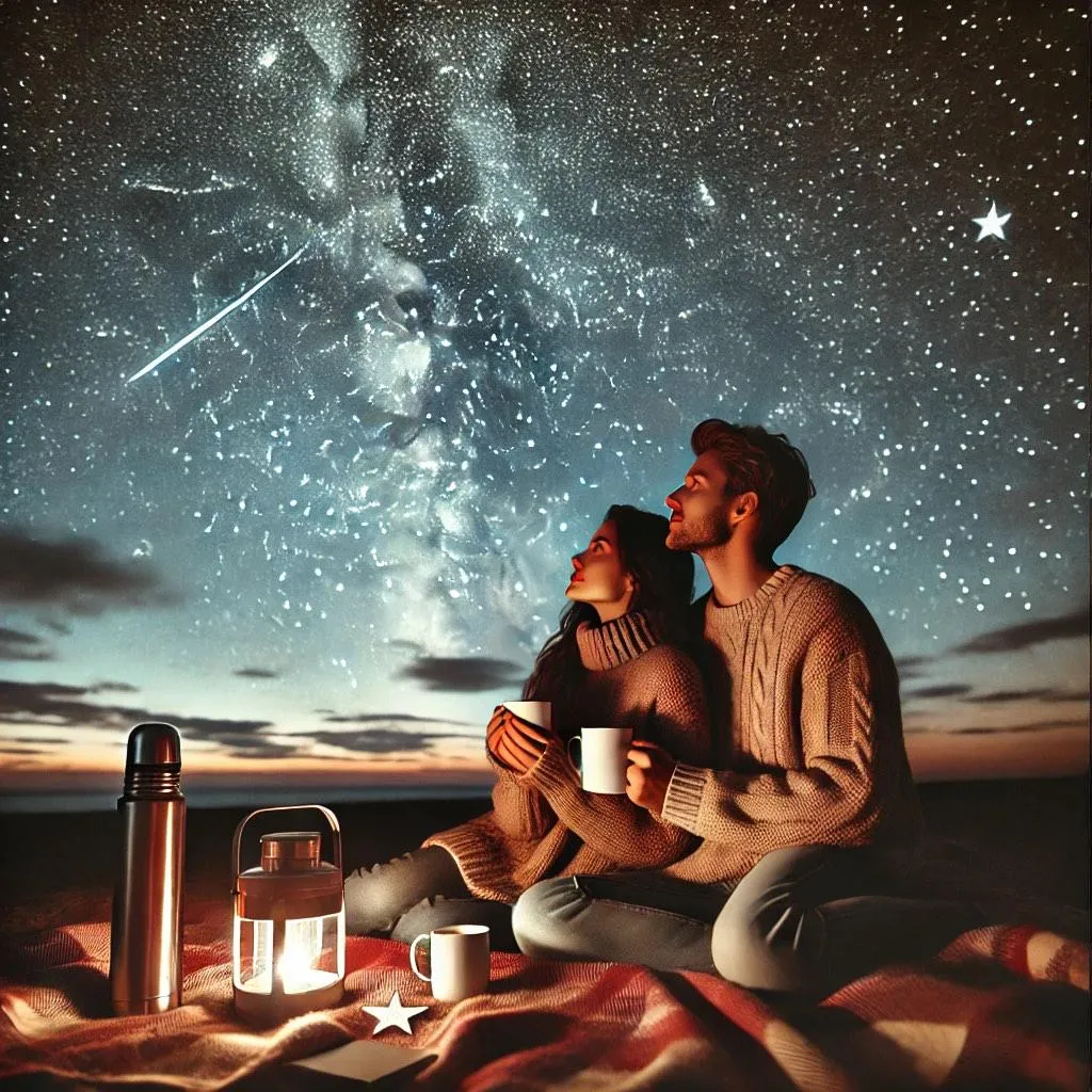 Grab a warm drink and go watch the stars ✨ 💕 