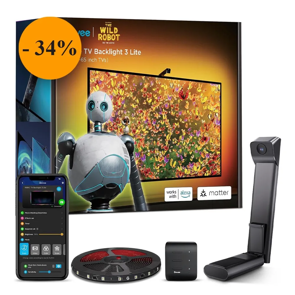 Govee TV Backlight is trending now for its functionality, ease of installation, and color quality of the string lights