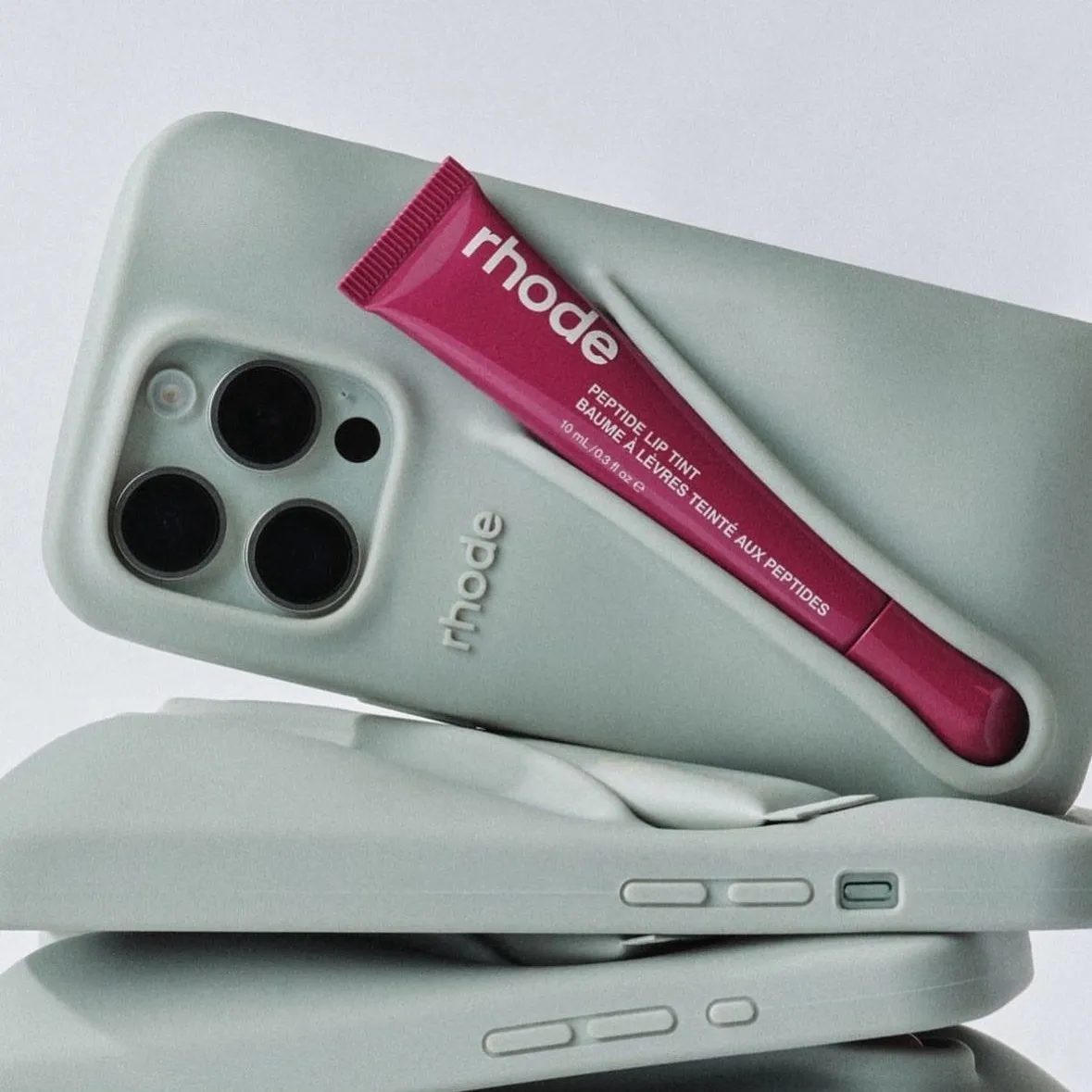 A silicone, bubble case for your phone that keeps your lip on hand 💋