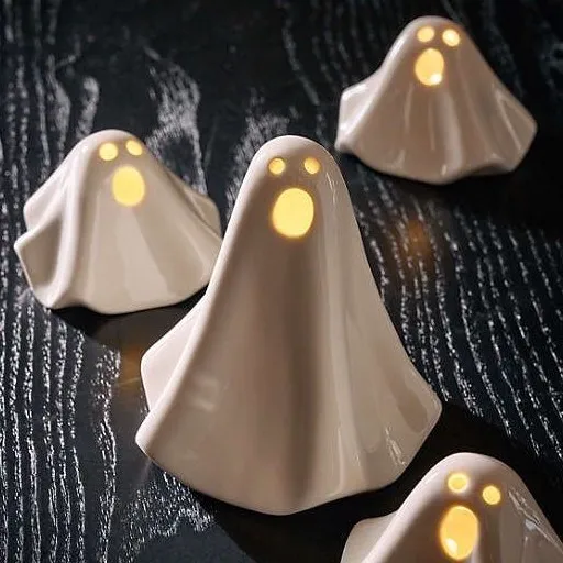 LED Ceramic Halloween Ghost 👻