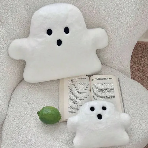 Cloud Shape Ghost Plush Cushion 👻