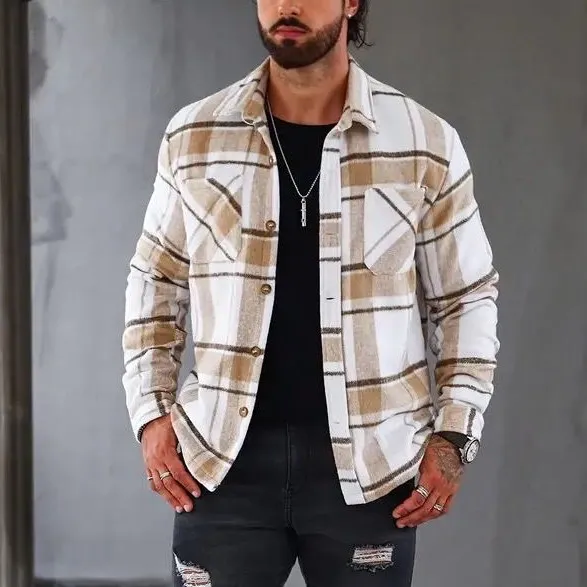 Long Sleeve Lapel Coat for Men 🍂