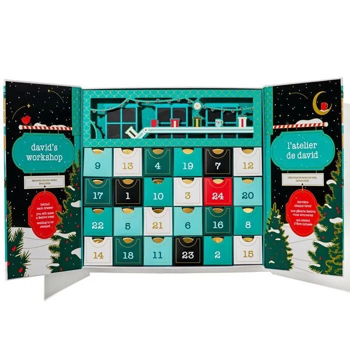 The DAVIDsTEA 24 Days of Tea Advent Calendar packed with 24 loose leaf teas & infusions ๐ซ ๐ต