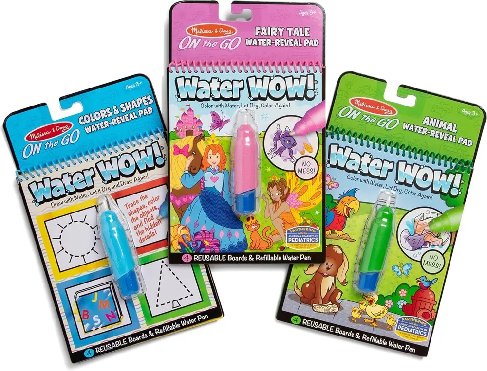 Reusable Water-Reveal Activity Pads